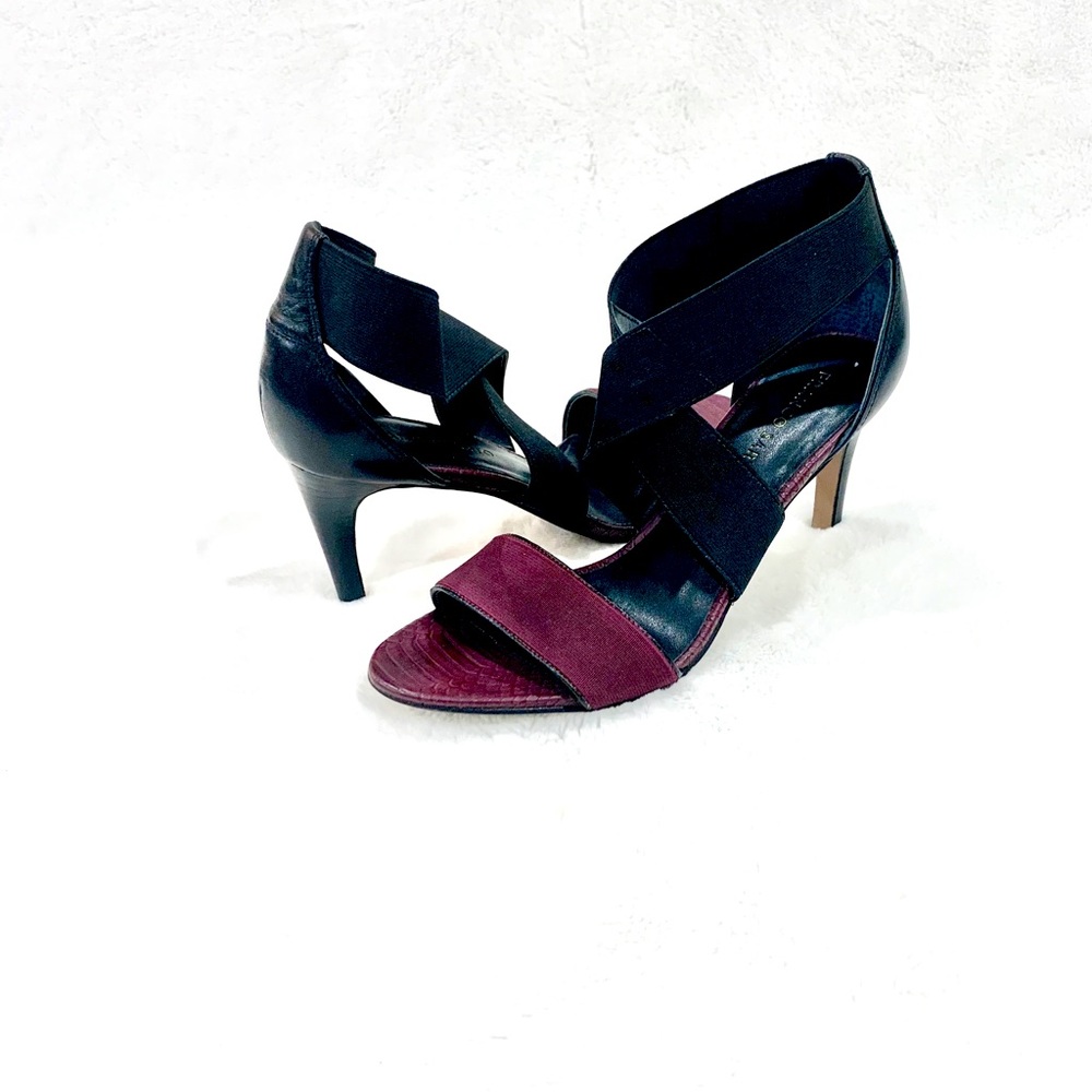 Franco Sarto  burgundy heeled sandals Size 8 - Picture 2 of 6